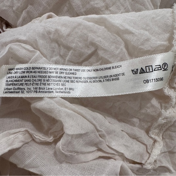 Free People Milan Midi Dress Strapless Cotton Boho Cottagecore Fairy Cream L - Picture 11 of 13